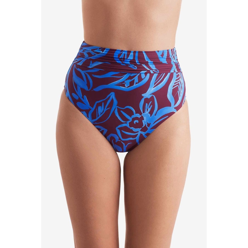 MIMI FLAMINGO Swimwear Soleil Morgan High Waist Swim Bottom Sz $69 NEW